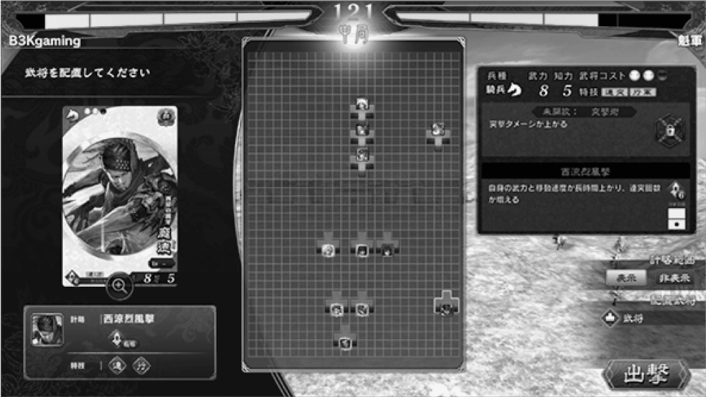 登用武将を配置